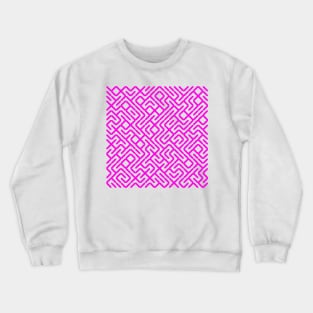 "10 PRINT..."-style Recursive Digital Maze Crewneck Sweatshirt